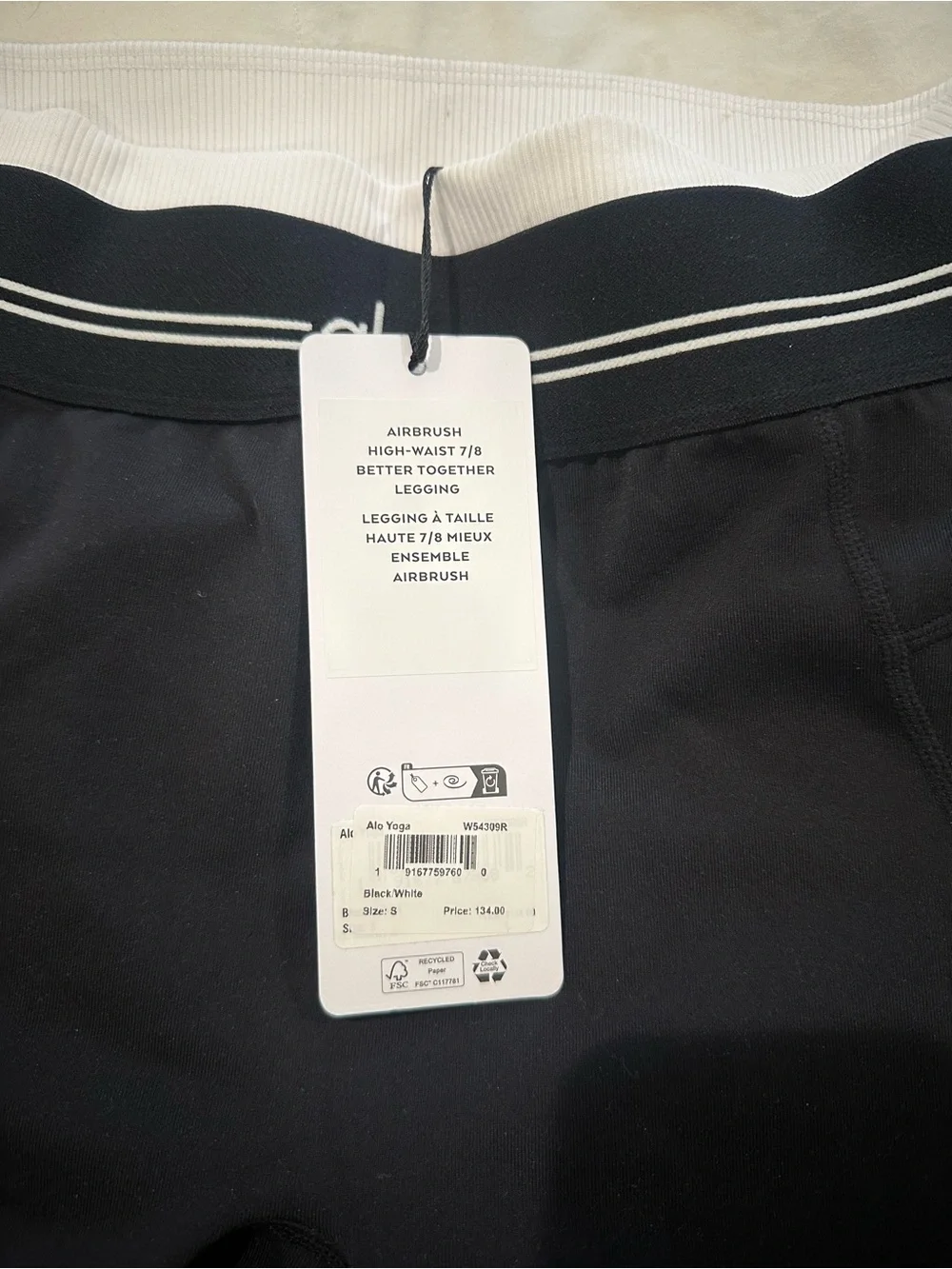 ALO Yoga women’s Black Logo Leggings